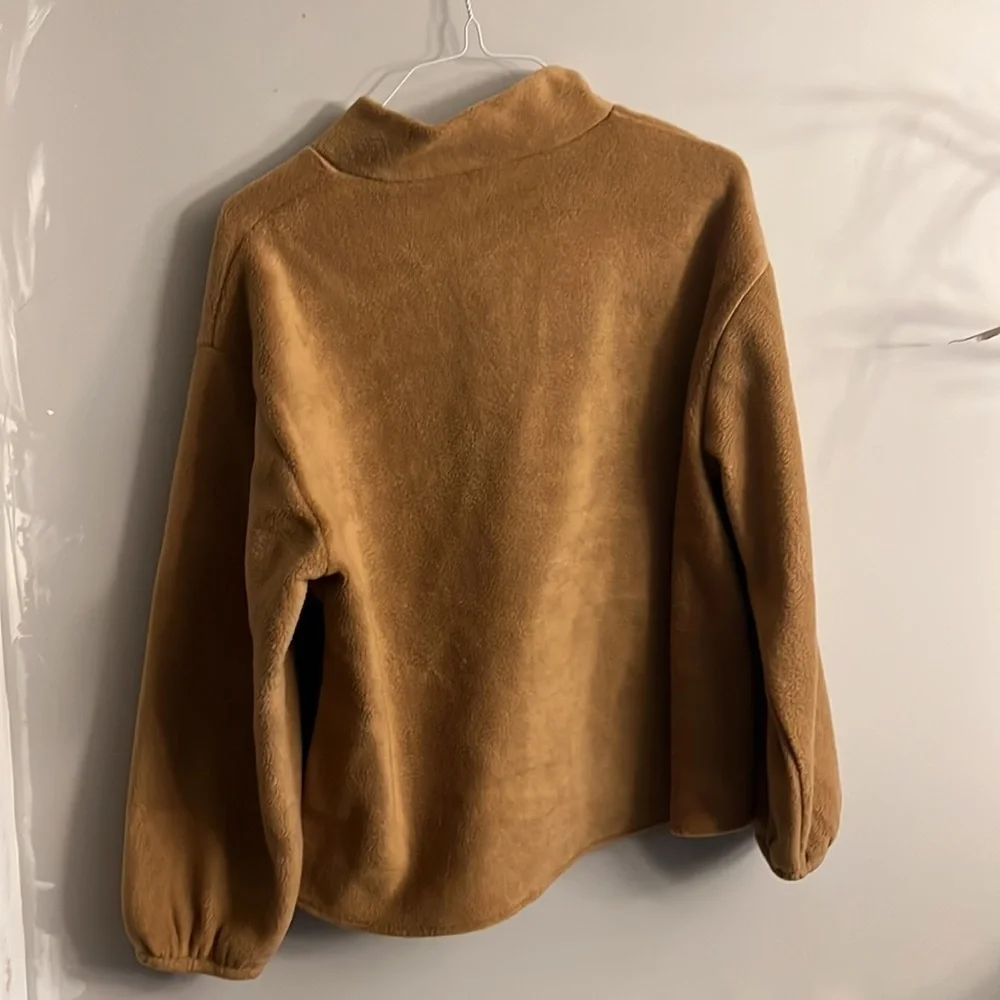 Quilted half zip Sherpa